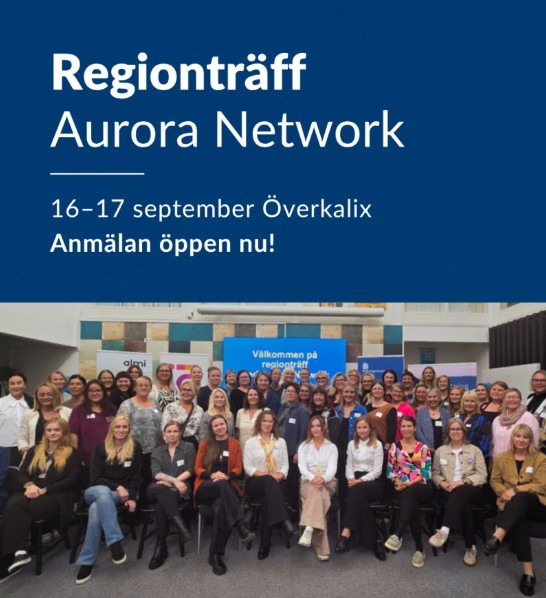annons för Regionträff med Aurora Network i september 2026 i Överkalix