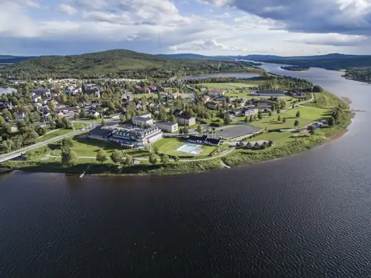 Flygbild Kalixälven Överkalix