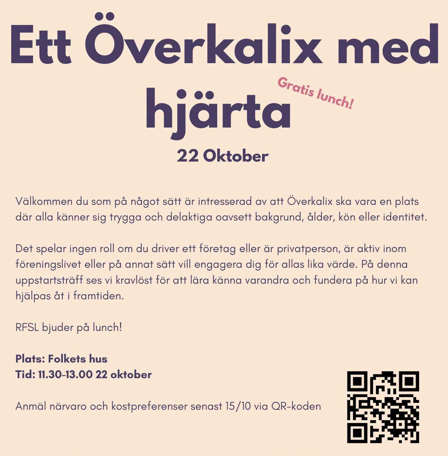 Ett Överkalix med hjärta - lunchträff på Folkets hus