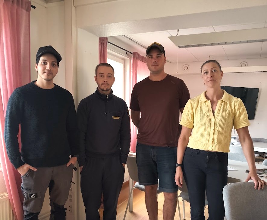 Wilton, Robin, Robert och Jenny på hemtjänsten