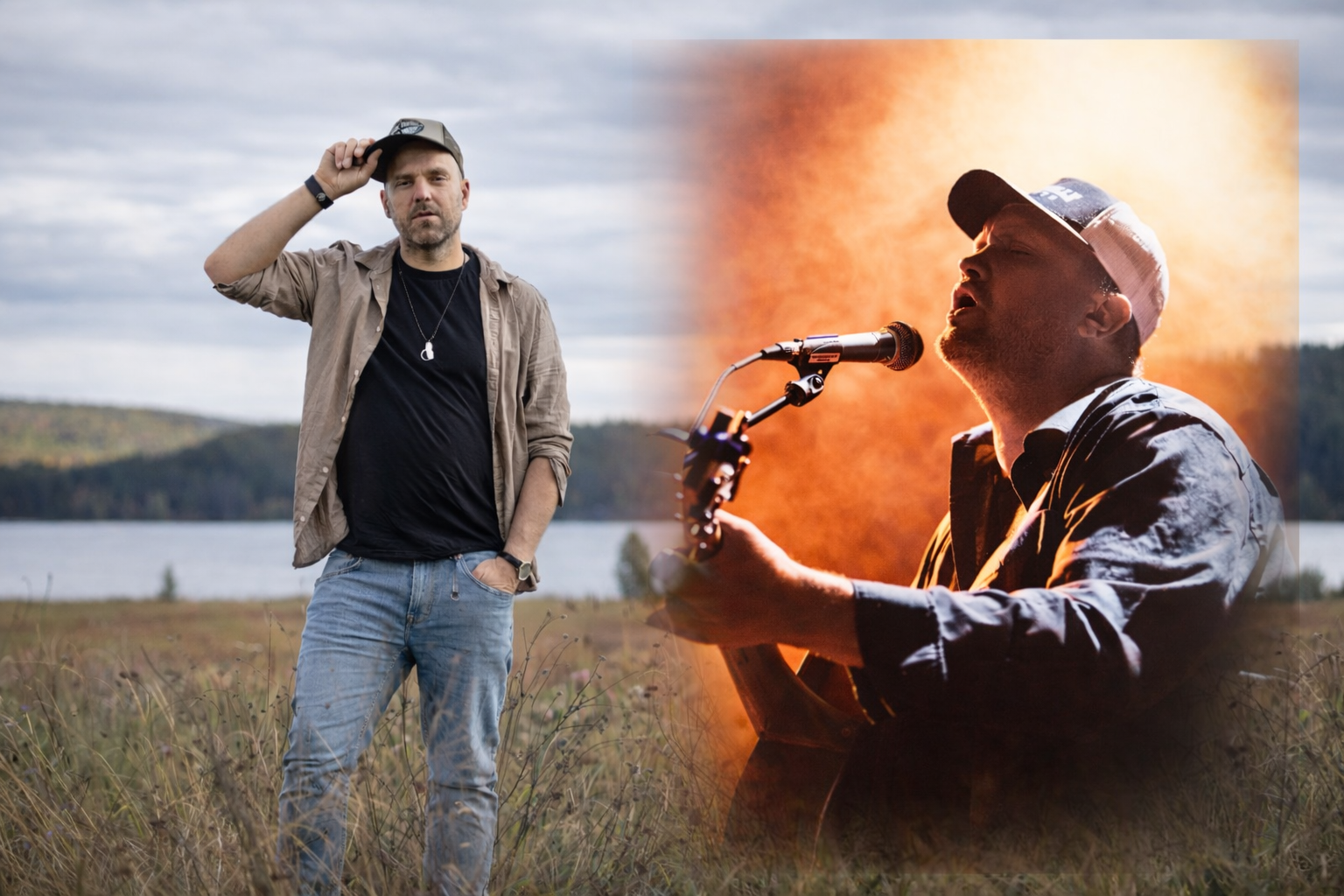 Bild på bandmedlemmar Stiko Per Larsson och Blue Foley
