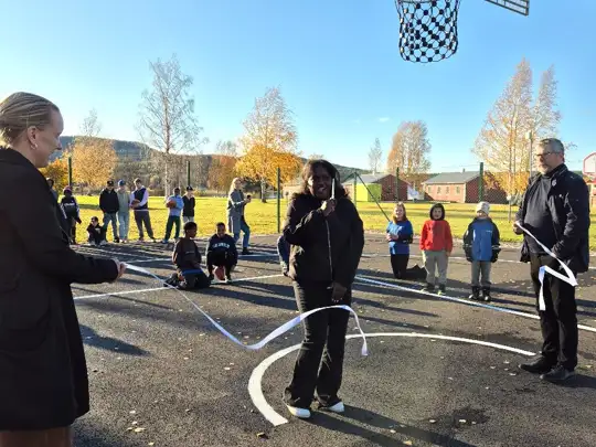 Solig invigning av Streetbasketplanen: image