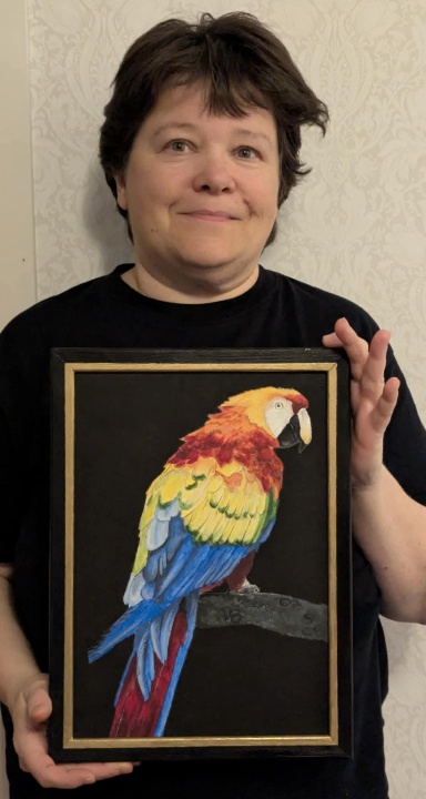 Konstutställning på biblioteket september 2025: image