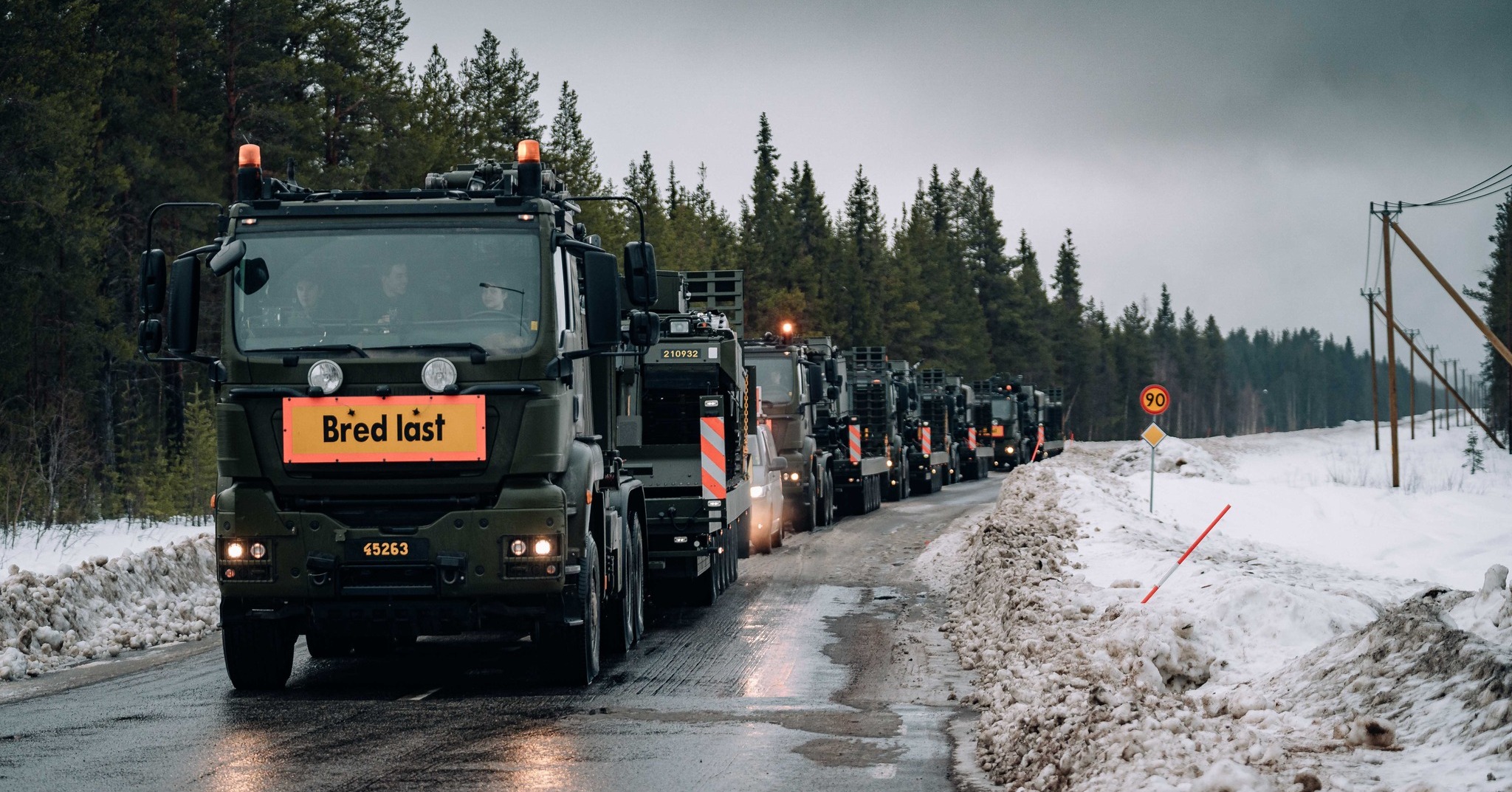 Militära transporter genom Norrbotten: image