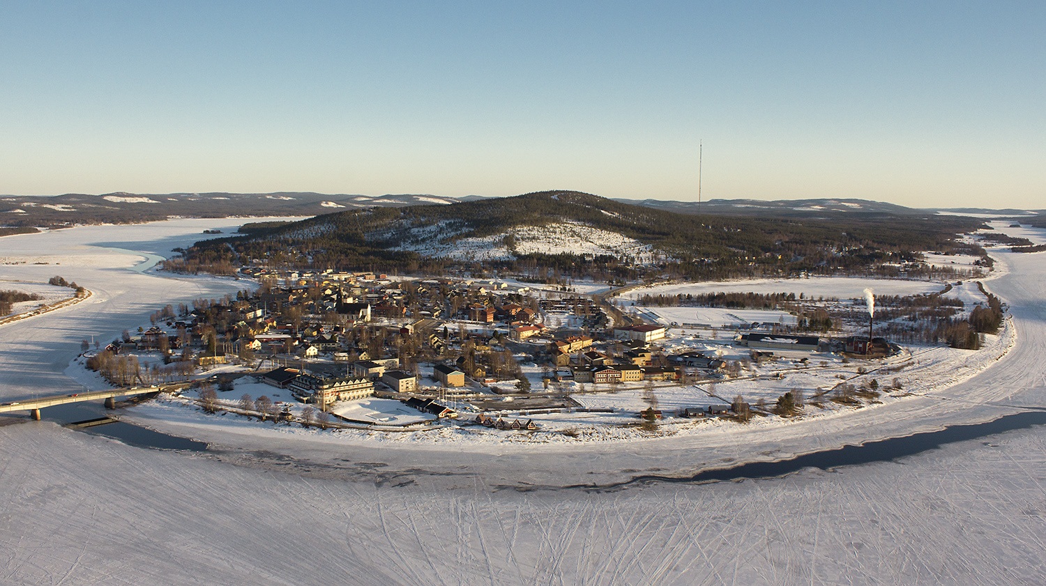 Vårvintervy Bränna Överkalix