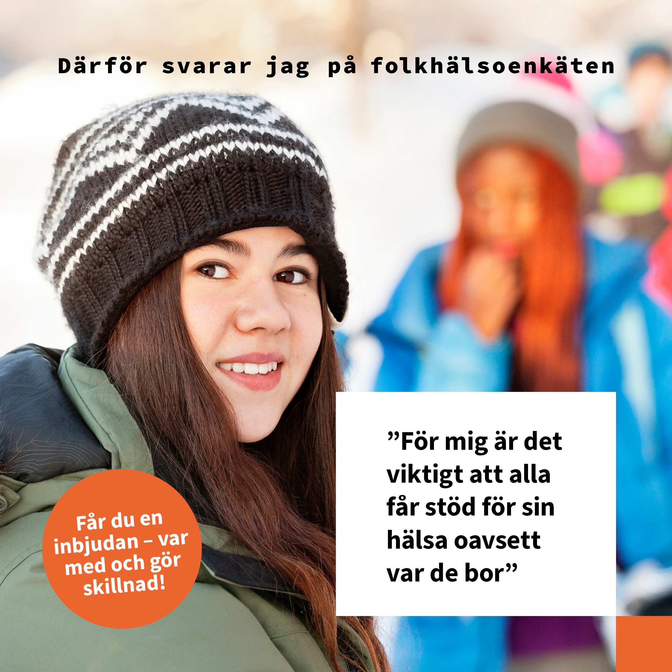 två kvinnor utomhus i vinterkläder