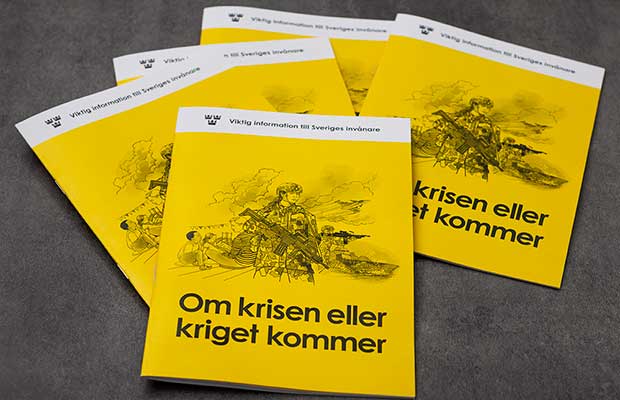 Broschyren Om krisen eller kriget kommer delas ut: image