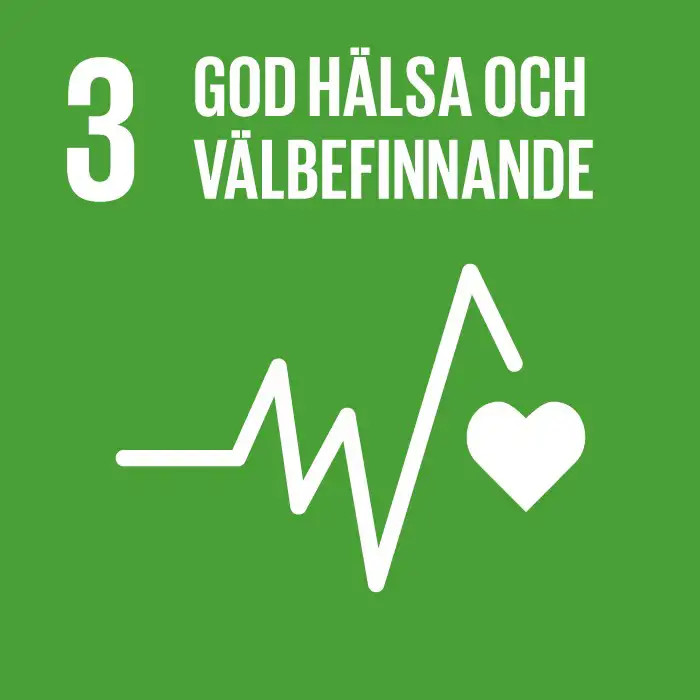 grön bakgrund med vit text och symboler på